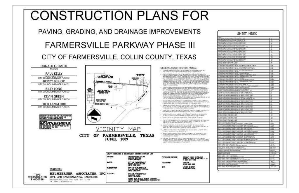 PROJECT READINESS AND NEPA The Parkway project has been fully and completely planned and designed. Plans and specifications are ready for the advertising and bidding process.