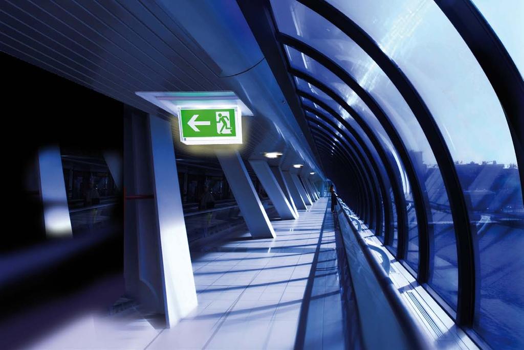 Safety lighting systems Due to their application and normative requirements, safety lighting systems require maximum system availability. The d.c. and a.