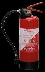 rating D) Dry powder extinguisher