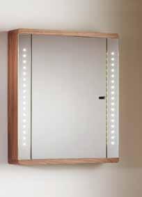 72 Instinct Single mirror glass door cabinet.