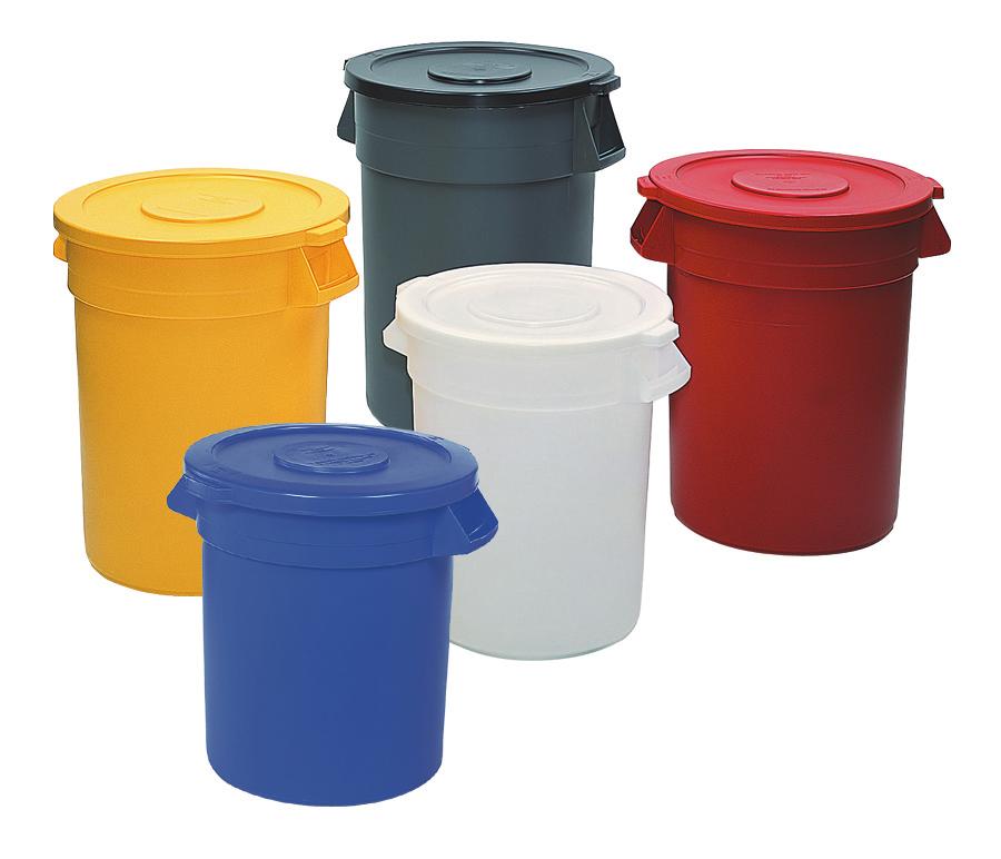 Gator Containers Gator Containers and Lids molded with highest quality polyethylene resin one piece molded construction creates high impact and crush resistance with lid locked, container is animal