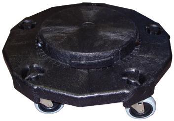 competitors to prevent tipping 3" heavy-duty, non-marking gray casters ideal for use by schools, contract cleaners, office buildings, convention centers,
