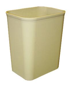 Wastebaskets 1301 / 1302 / 1303 3950 Round Metal Wastebasket designed for fire resistance manufactured from high quality steel, with no-mar baked enamel finish reinforced wire rims for extra strength