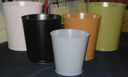 7695 / 7700 Fire Resistant Wastebaskets made of fiberglass; meets most stringent fire approval standards contains fire without burning and will not melt or collapse will not contribute fuel to