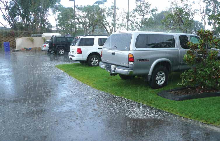 DRIVABLE GRASS enables storm water to infiltrate into the underlying permeable base and exfiltrate to the native subgrade.