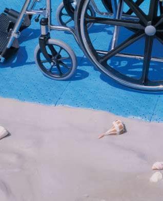 Beachrings2 Description: Since 1986, the patented Beachrings 2 System has provided access over sand surfaces to all individuals, including the disabled.