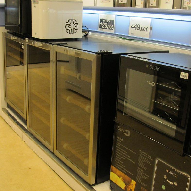Wine storage appliances White goods have the overall high levels of label presence, presumably also due to a long tradition of labelling and a dominant share of A+ classes.