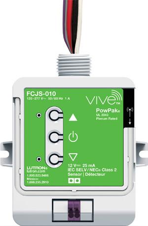Vive PowPak wireless fixture control for each fixture in the space HOW IT WORKS Wired FCJS-010 FCJS-ECO W: 3.368 (86mm) H: 3.94 (100mm) D: 1.