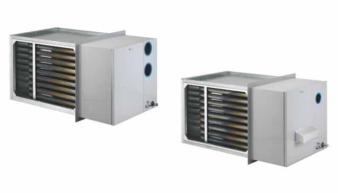 RHC gas fired heating coils EXAMPLES Optional Control Vestibules
