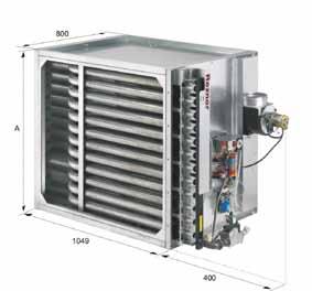 RHC gas fired heating coils RHC 4000 : 4050.06 4100.12 RHC 4000 Gas Fired Heating Coils Model 4050.06 4060.07 4075.09 4100.