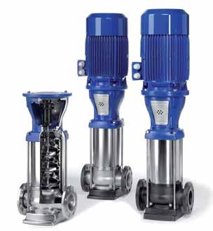 Multistage Centrifugal Pumps DESMI DPV Pressure hold Booster Risers Stair
