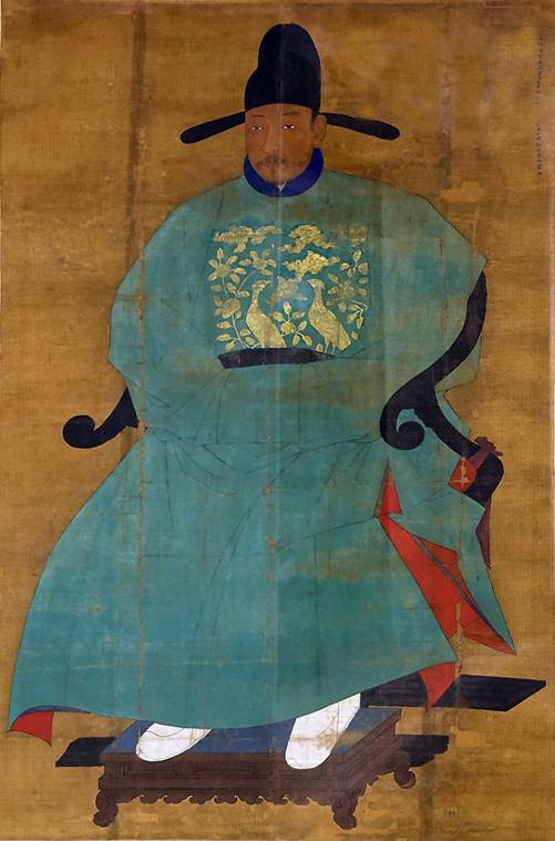 PORTRAIT OF SIN SUKJU CONTINUED Historical/Cultural Context: Sin Sukju served King Sejong and King Sejo and in 1453 he managed to maintain court favor through King Sejo s coup.