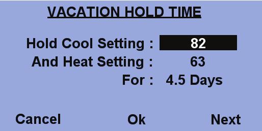 About the hold settings About the hold settings In Hold mode, the thermostat will not change the desired temperature settings by program schedule or remote system.