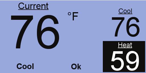 current thermostat mode.