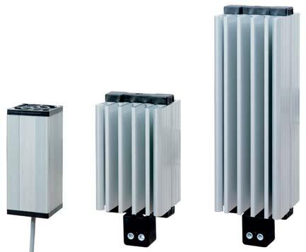 Heaters 25-150W HT COMPACT PTC HEATERS Compact heaters series with minimum I rail foot-print.