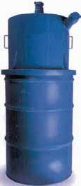 3 micron size materials COLLECTOR OPTIONS > Wet Separators - remove moisture from the air stream > Drum Top Separators - remove materials prior to the tubing system EXPLOSION PROOF YOUR SYSTEM From