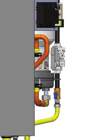 Isolate boiler from gas supply system by closing manual gas shutoff valve. See figure 7-2.