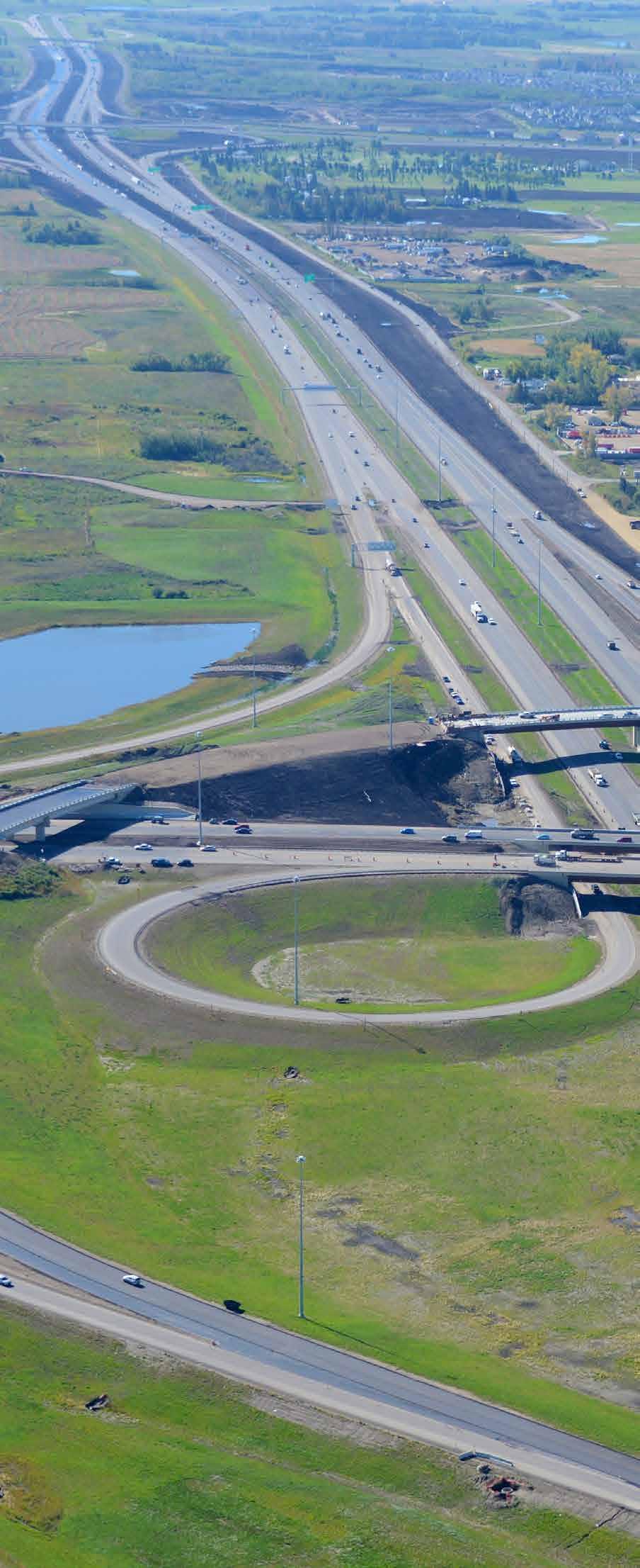 Summary The Northeast Anthony Henday Drive is a $1.8-billion P3 project involving 27 km of new 8-lane freeway with 46 bridge structures to complete Edmonton s ring road.
