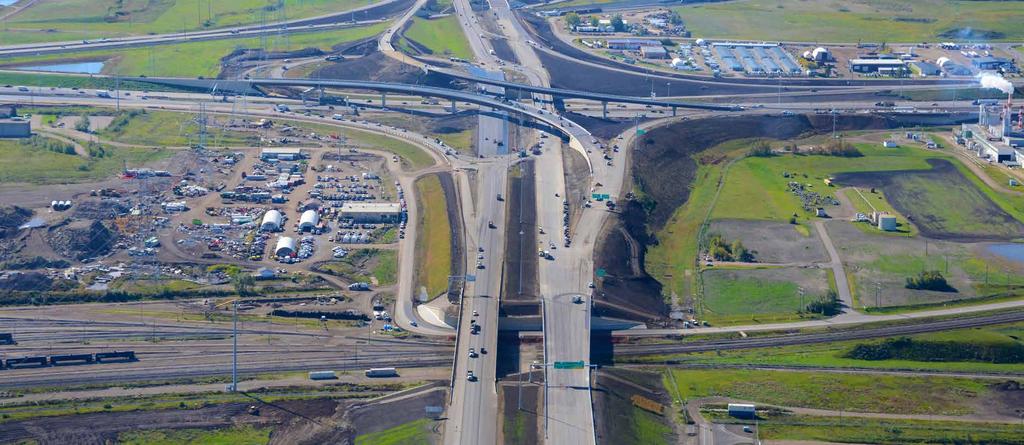 Social and/or Economic Benefits The Northeast Anthony Henday freeway forms the final link on a heavily travelled commuter and truck bypass route that carries more than 105,000 vehicles per day and