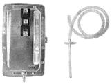 High limit air temperature sensor with automatic reset Used to prevent the electric coil from overheating (installed near the electric coil and set at 160