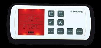 efficiency Electronic ignition eliminating the need for a pilot light Slimline Digital thermostat included with the unit Simple, easy stop start timer Efficient operation Engineered and constructed