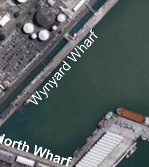 for the new wharf extensions.