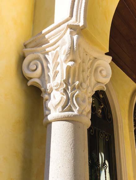 Cast stone provides a costeffective alternative to the expense of natural stone without