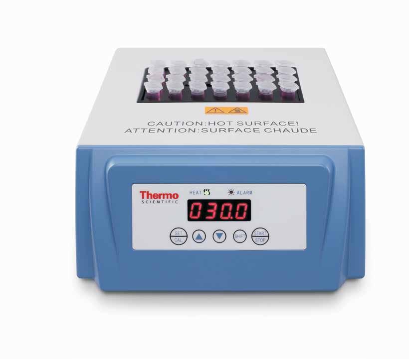 Digital Dry Bath/Block Heaters Increase lab versatility with the Thermo Scientific digital dry baths/block heaters, which offer a range of configurations with interchangeable modular blocks for a