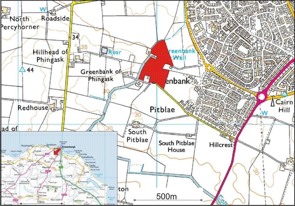 1 INTRODUCTION Claymore Homes Ltd (contact Steven Rollo) received planning permission from Aberdeenshire Council Planning (APP/2009/1462) for the construction of 57 homes on 26/1/2010 with an