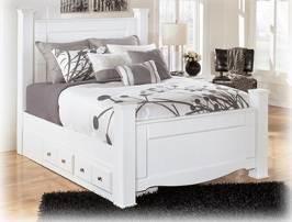 group in a modern white finish Bulky details throughout this generously scaled collection Wide segmented frame around HB,