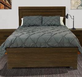 DOMESTIC BEDROOMS B071 Arkaline B072 Agella Casual group in a modern rustic design Rich brown replicated ash with authentic wood grain texture Bed
