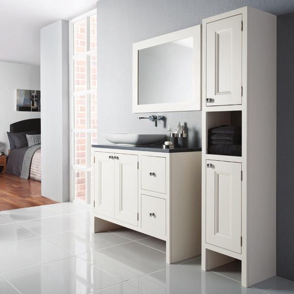 For the ultimate in boutique bathroom design, opt for this impressive cabinet which features doors as well as two spacious drawers with beautifully crafted oak dovetail drawer boxes.