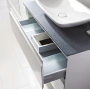 A serene and ordered bathroom starts with clever storage.