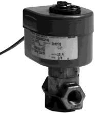 REGULATORS Series SLD Solenoid Pilots Solenoid pilots are used with other pilots for overrides in domestic hot water or safety applications.