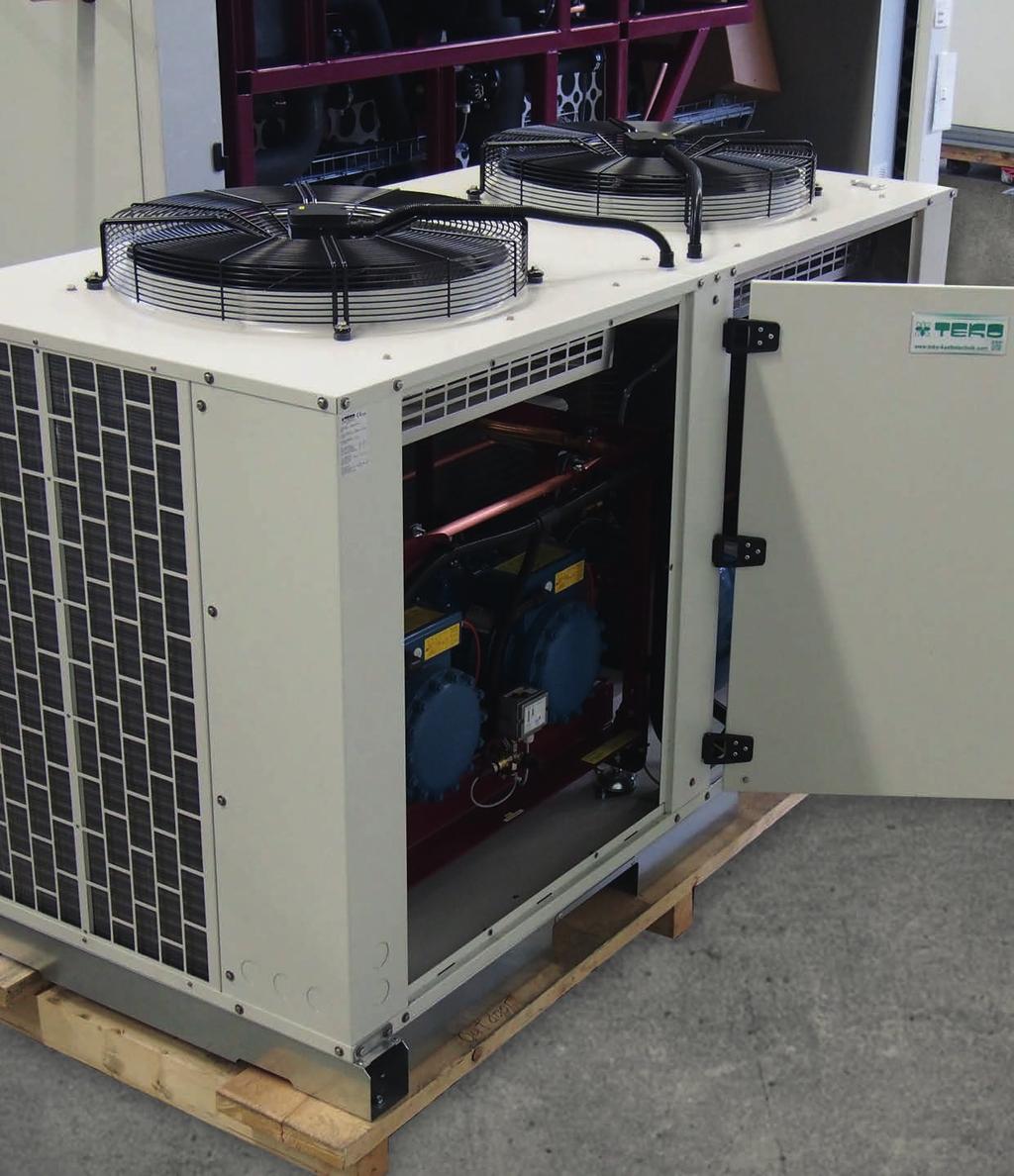 7 7...37kW Scope of delivery. Rack unit, completely mounted, tubed and integrated in condenser housing.