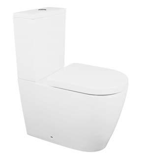 LUX Back to wall design for ease of cleaning Available with standard or thin seat Lux Close Coupled Back to Wall Toilet Suite Lux
