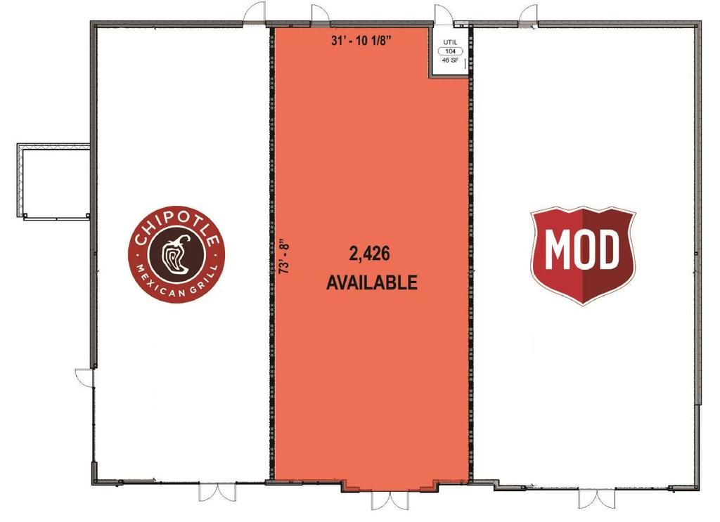 RETAIL FOR LEASE Chipotle/MOD