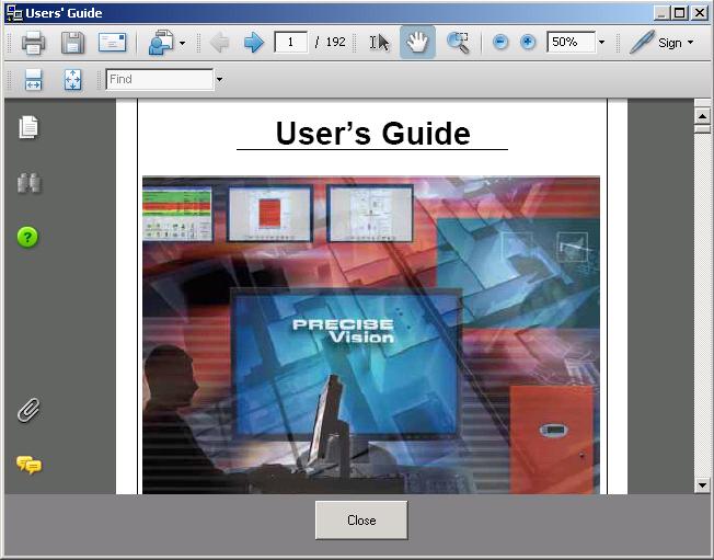 Simply go to the Help drop-down menu, and click on User s Guide. The User s Guide will open in PDF format. Technical Training Fike offers complete training on the Precise Event Management Software.