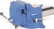 Base Vice 125mm (5 ) Features Include: Large Size nvil Serrated Jaws 360º Swivel Base & Swivel Locking System Manufactured from Heavy Duty Steel Hammertone Blue Finish for corrosion prevention Fasten