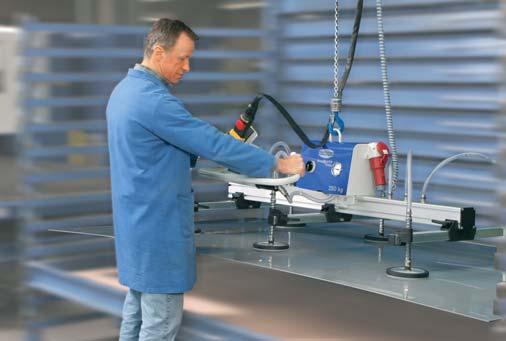 parts made of non-magnetic steel and non-ferrous metals Reduced machine-loading times Energy-independent handling with the aid of existing overhead cranes Handling types: horizontal,