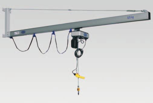 Crane systems and chain hoists Safety and mobility for vacuum handling systems Cranes Very ergonomical thanks to low moving