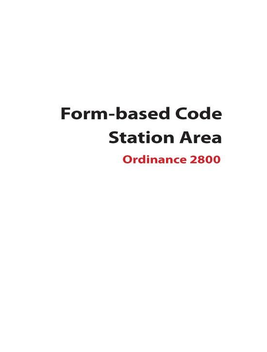 Components of a Form-Based Code Regulating Plan Urban / Building