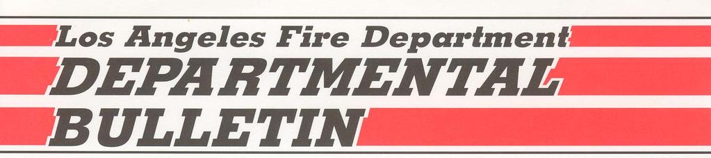 Bulletin No. 11-05 TO: FROM: SUBJECT: All Members D. L. Frazeur, Chief Deputy, Emergency Operations Emile W.