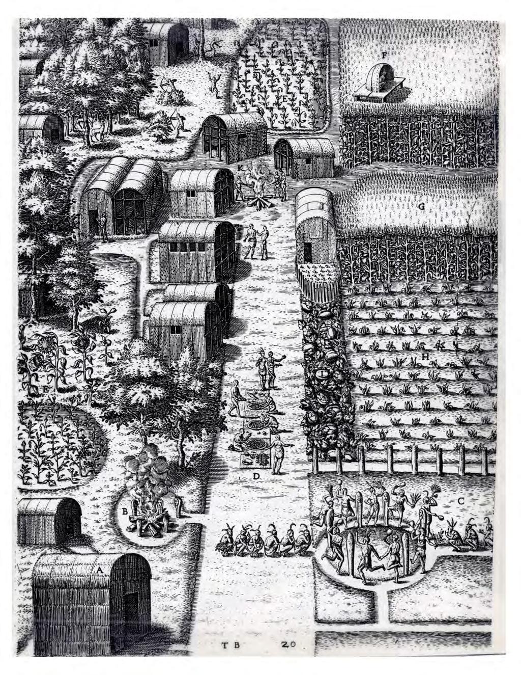 1590 engraving by Theodor debry after the