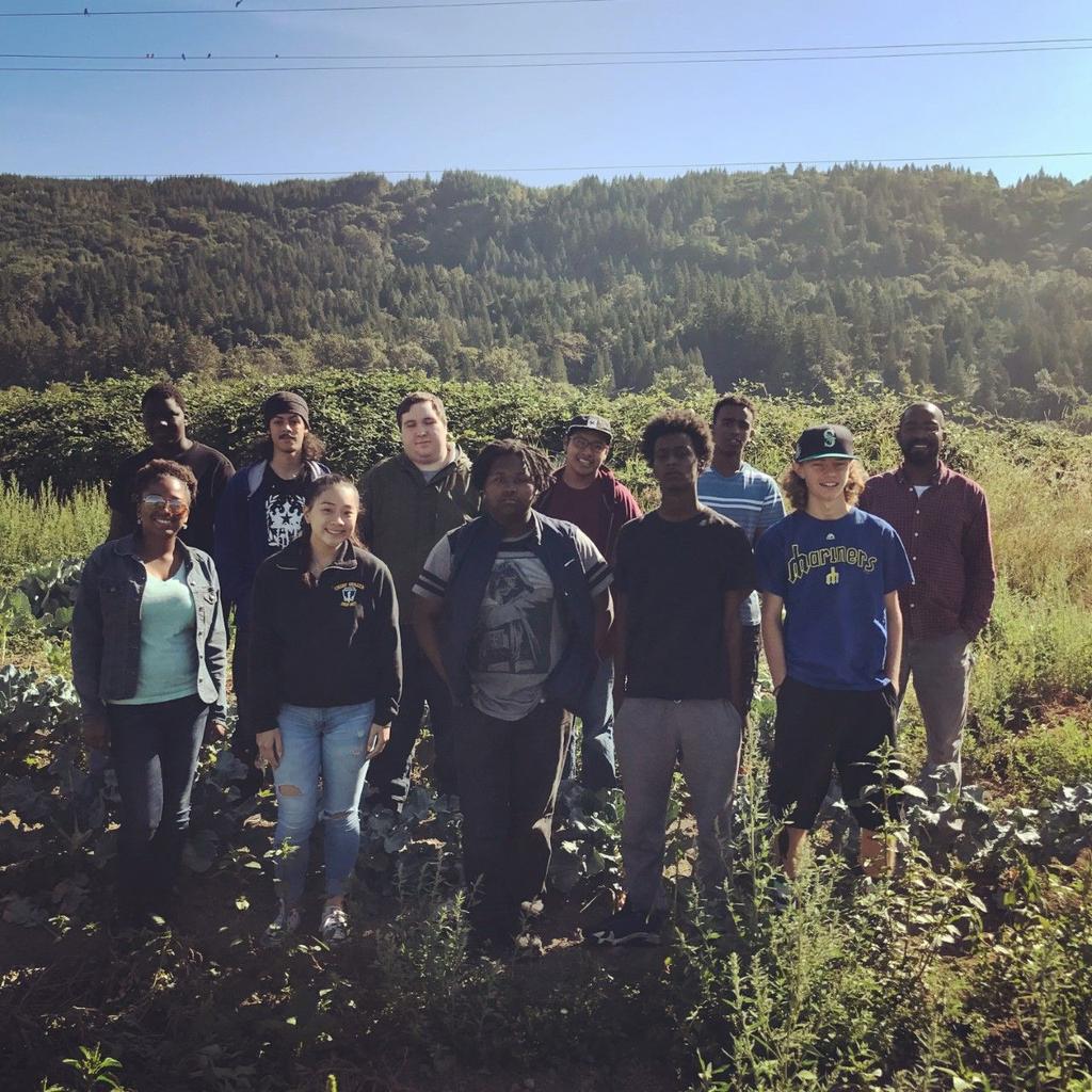 youth in growing, harvesting, cooking and eating healthy foods that help connect them to