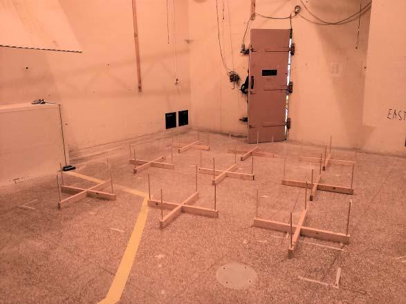 Experimental set-up Objective: Determine the minimal acoustical coverage for acceptable acoustics quality Approach: Acoustical tests in a reverberant room (Accredited by NVLAP) Reverberant room, NRC