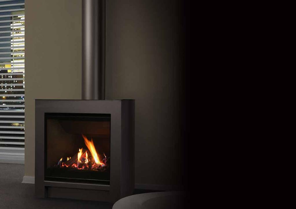 FS730_ FREESTANDING The FS730 is a free standing unit is ideal when large windows or a small wall space prevent a built-in fireplace. It s also a sleek replacement for an aging wood burner.