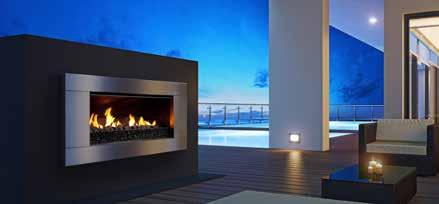 Outdoor Gas or Wood Add warmth to any outside gathering
