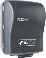 ELITE HANDS-FREE ROLL TOWEL DISPENSERS Elite hands-free dispenser delivers an 11'' towel to control usage and promote cost savings. Also available in translucent blue, green, red and white.
