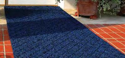 MATTING INDOOR/OUTDOOR Available in: Blue/Black (BB), Brown/Caramel (BC), Gray/Black (BG) EMBOSSED DIAMOND-DELUXE DUET SCRAPER MAT Embossed diamond pattern on the top surface provides superior